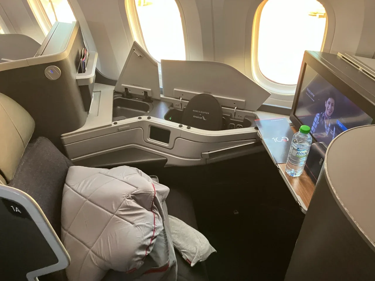 AA 235 FCO–JFK window seat