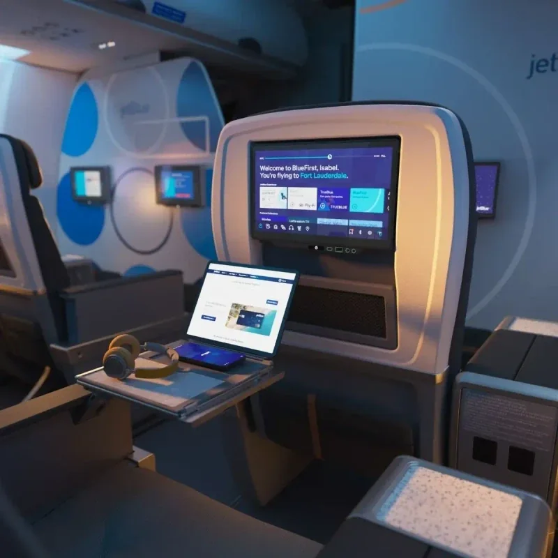 JetBlue BlueFirst Bluetooth connectivity