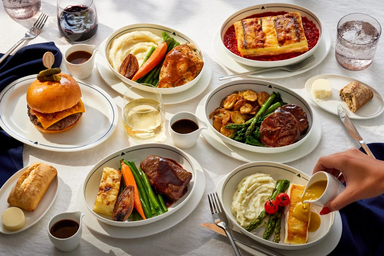 Delta One refreshed menu entrée selection