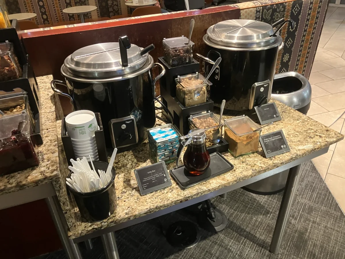 Bread and pastries at the DCA Admirals Club