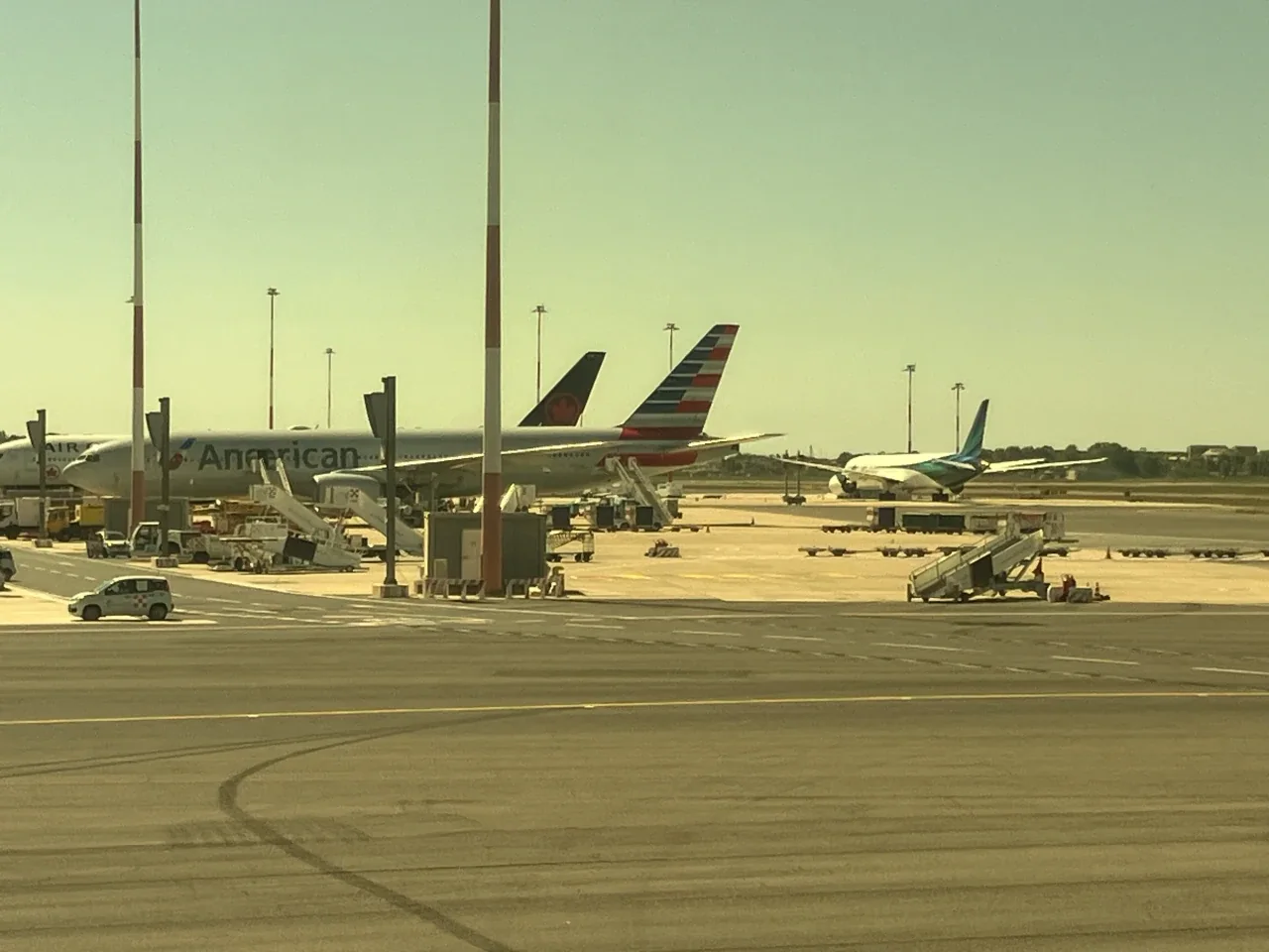 AA 235 FCO–JFK alaska 787 at fco