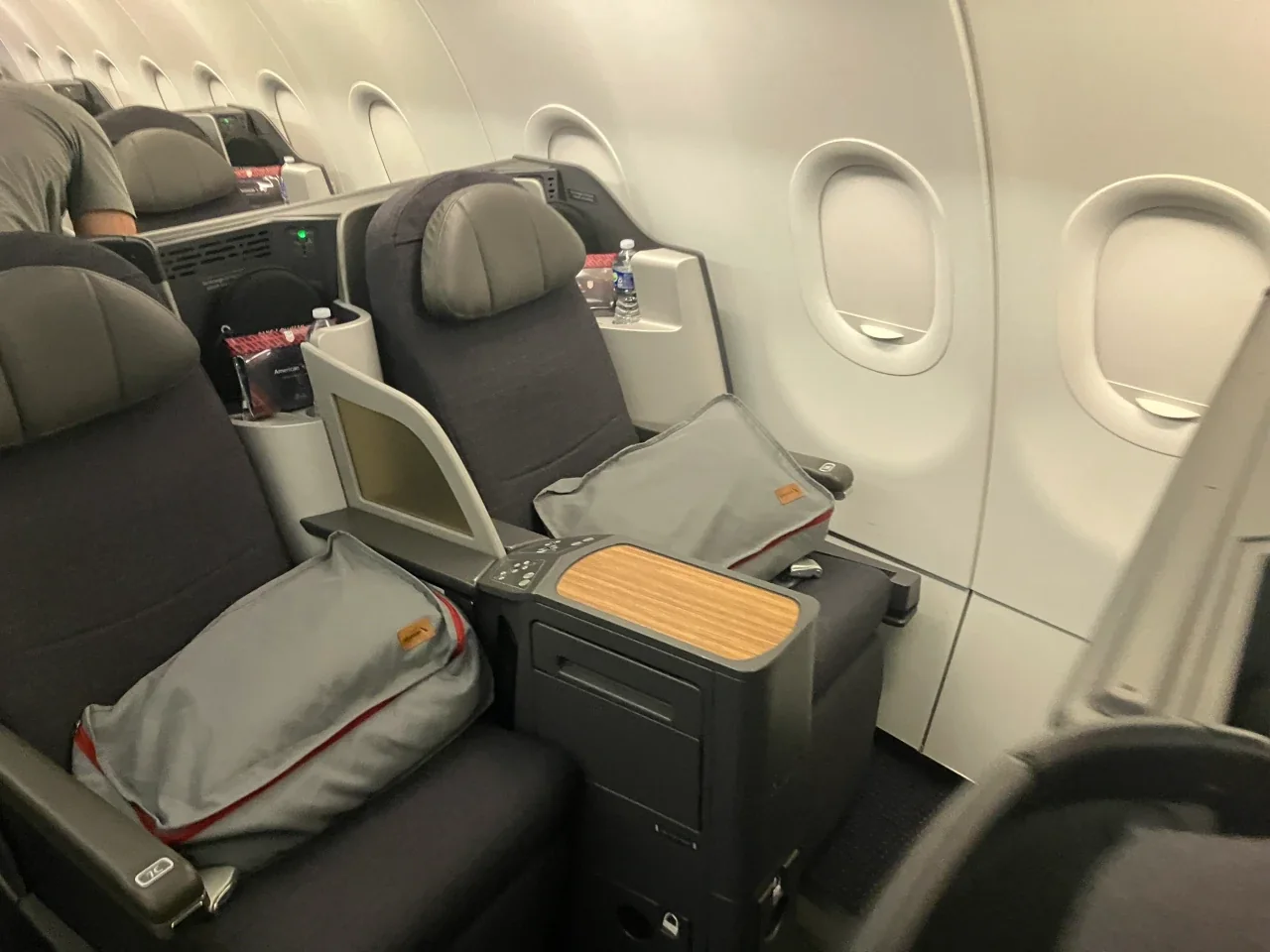 AA A321T Flagship Business cabin LAX to JFK