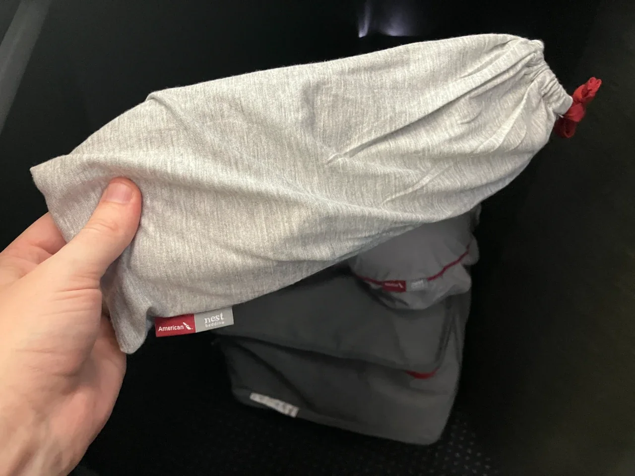 AA 235 FCO–JFK nest bedding