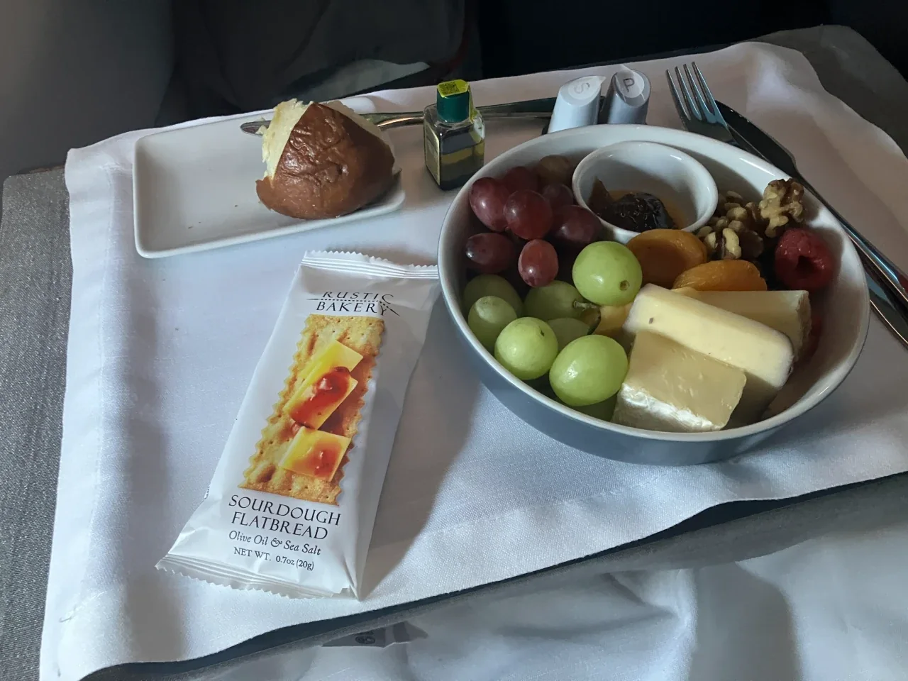 Classic Cheese Plate on the AA A321T