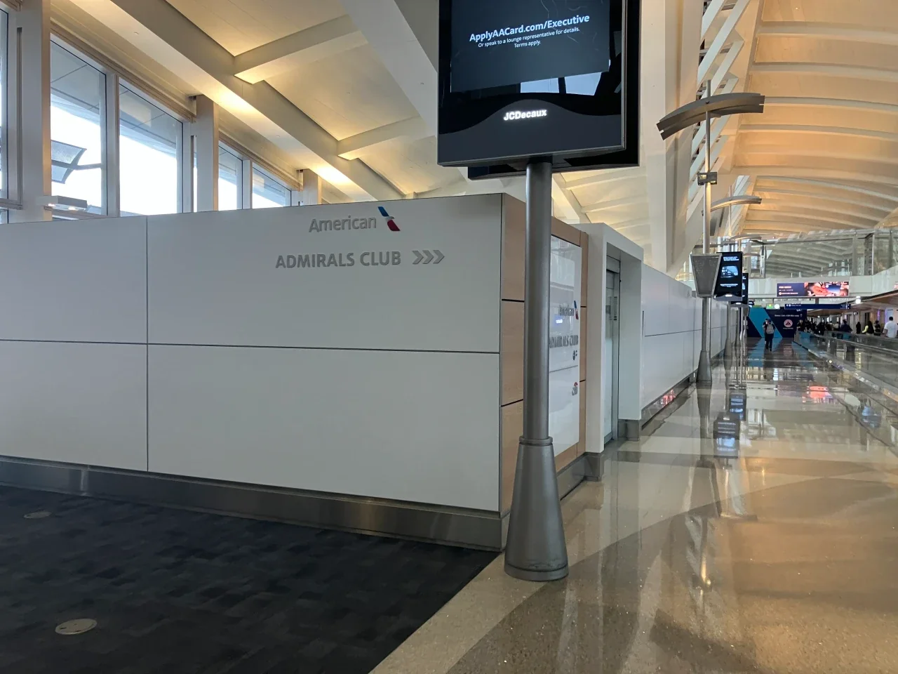 Temporary Admirals Club near Gate 151 at LAX TBIT
